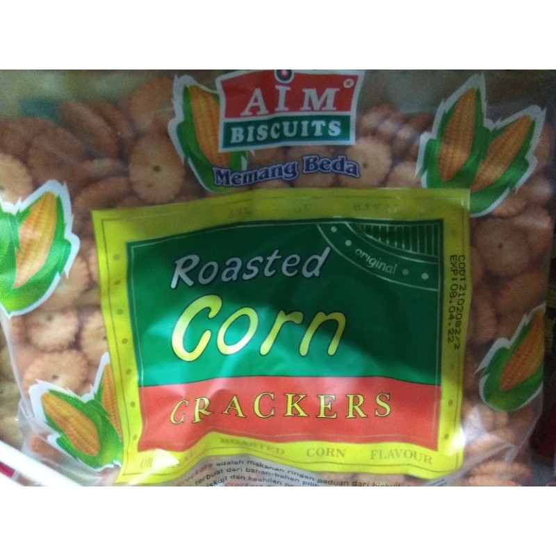 

Roasted Corn Cracker AIM Biscuit 180 Gram