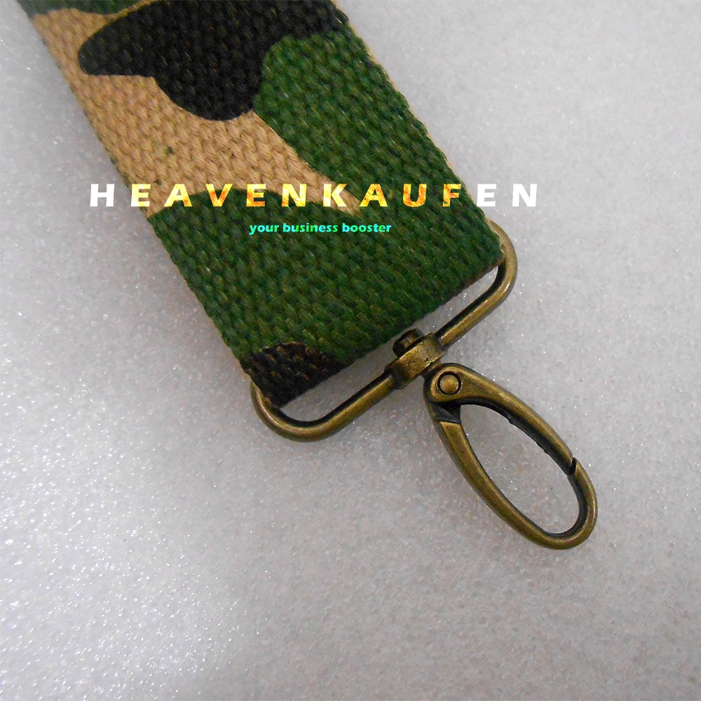 Strap Tas / Tali Selempang Tas Unisex Lebar 3,8 cm Katun Motif Army Tentara Kode B