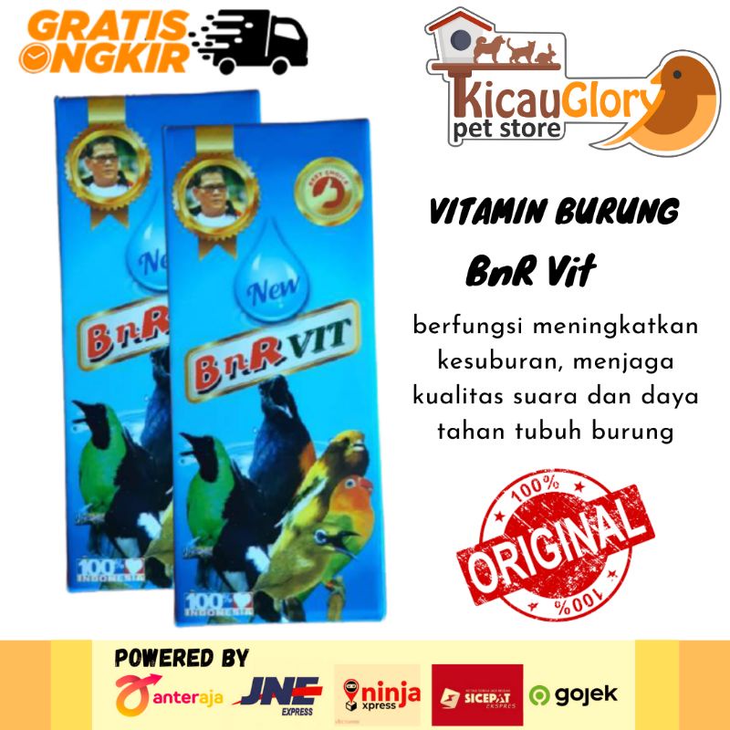 BNR Vit Multi Vitamin Burung Berkicau Burung Murai Lovebird Cak Ijo