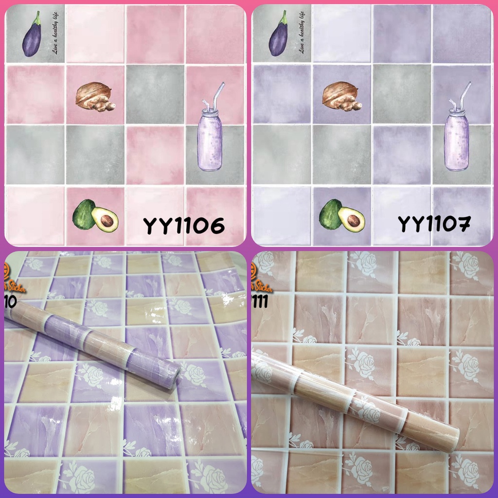 Stiker Dapur Anti Panas Stiker Dapur Anti Air Stiker Dapur Anti Minyak 45Cm x 5M Temurah