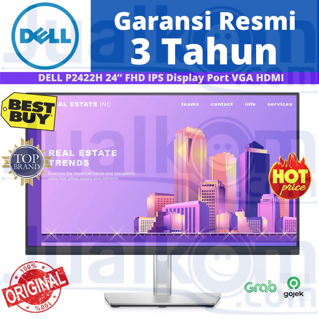 DELL MONITOR P2422H LED 24&quot; FHD IPS HDMI