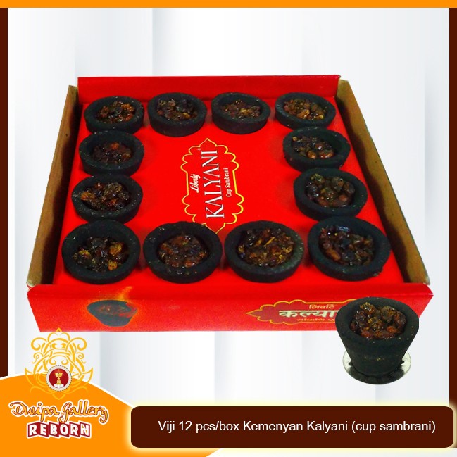 Viji 12 pcs/box Kemenyan Kalyani (cup sambrani)