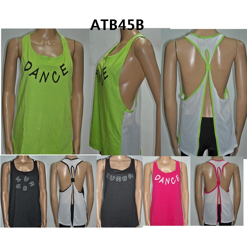 Tanktop Senam kombinasi Jala untuk zumba dance yoga aerobik kode ATB45B