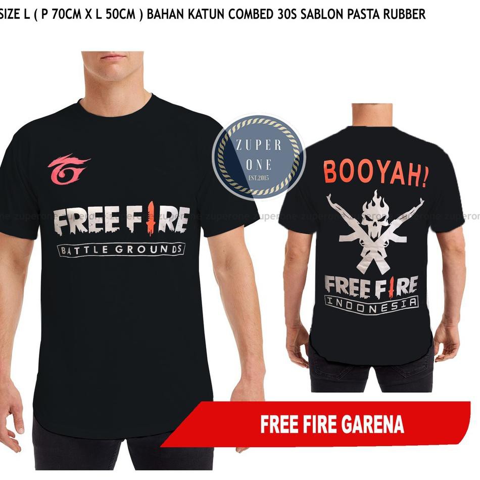 COD Kaos Distro Keren Free Fire Ground Booyah Indonesia Distro