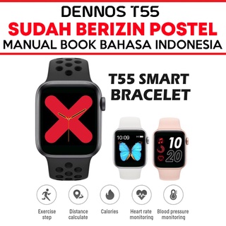 Dennos T55 Smart Watch Bluetooth Heart Rate Sport Fitness Pedometer