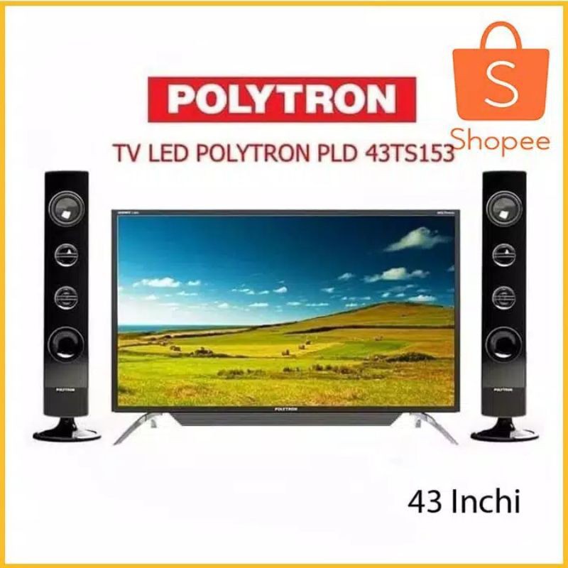 Promo POLYTRON PLD 43T 150 LED TV LAYAR 43 Inch Speaker Tower Garansi 5 Th Polytron Murah Besar Awet