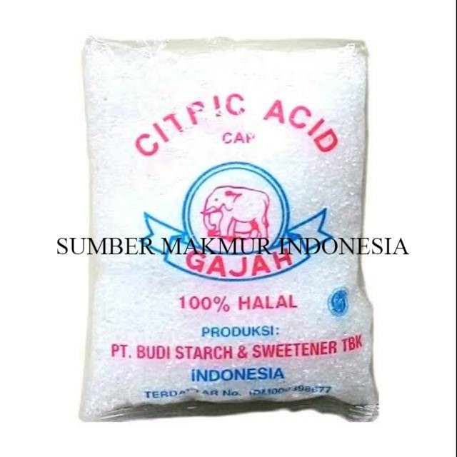 CITRIC ACID CAP GAJAH ( CITRONE ) / CITRUN 20 PCS X 50 GR - ECERAN