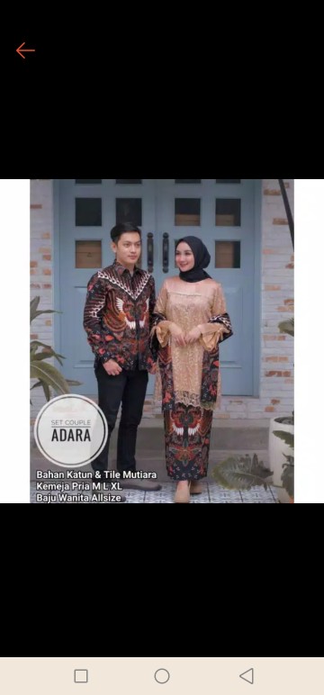 Maura Couple - Sania Ruffle Batik Couple Ori Ndoro Jowi Dnt Garansi Termurah Shopee - Couple Adara