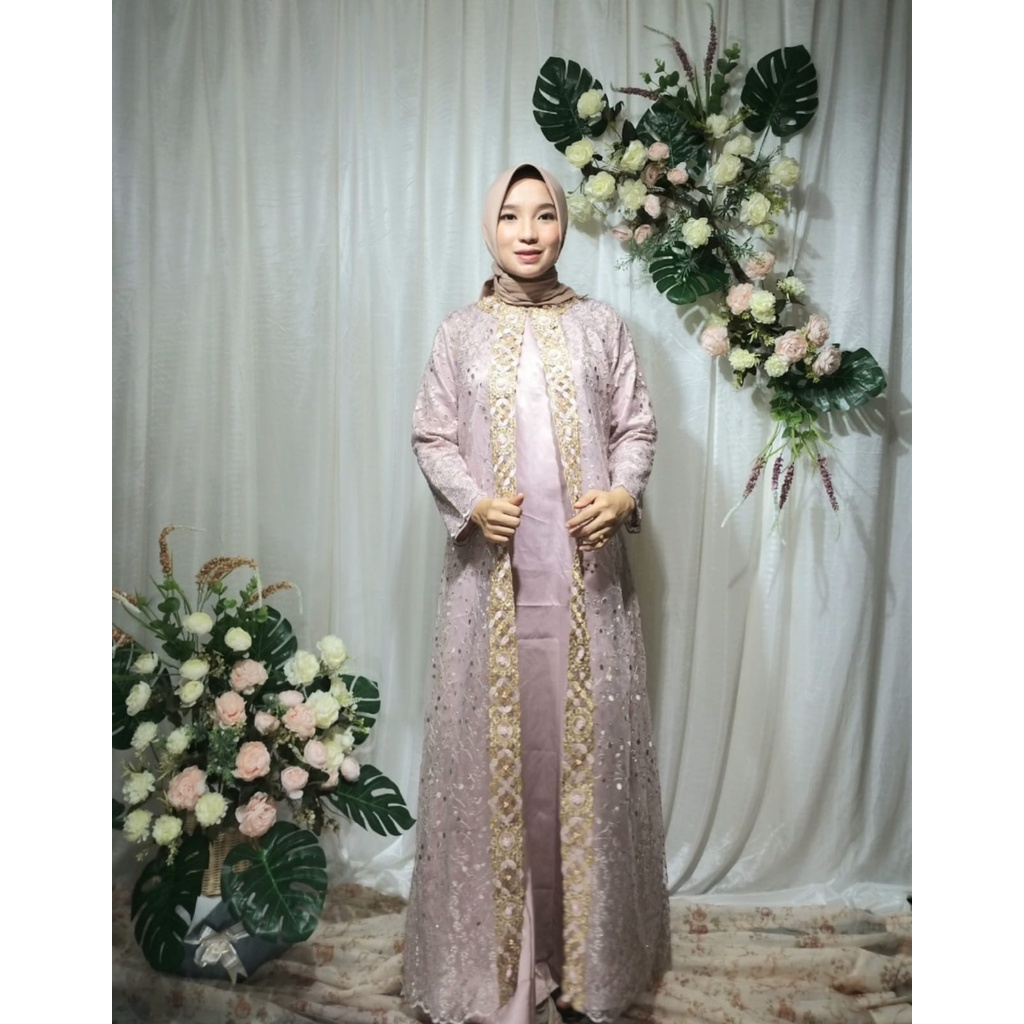 GAMIS BRUKAT MAXI SABINA/SIZES/M, L, XL, XXL/GAMIS MUSLIM SYARI/GAMIS MODEL BARU