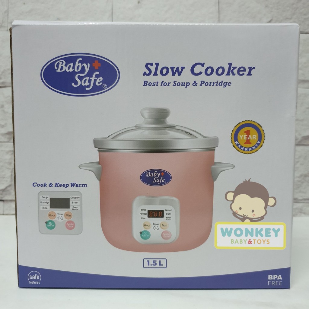 Baby Safe Slow Cooker 1,5L Digital LB06D