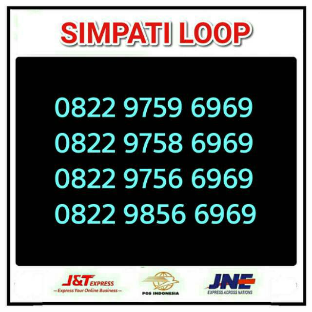 Nomor cantik telkomsel simpati loop 6969 dan 5959