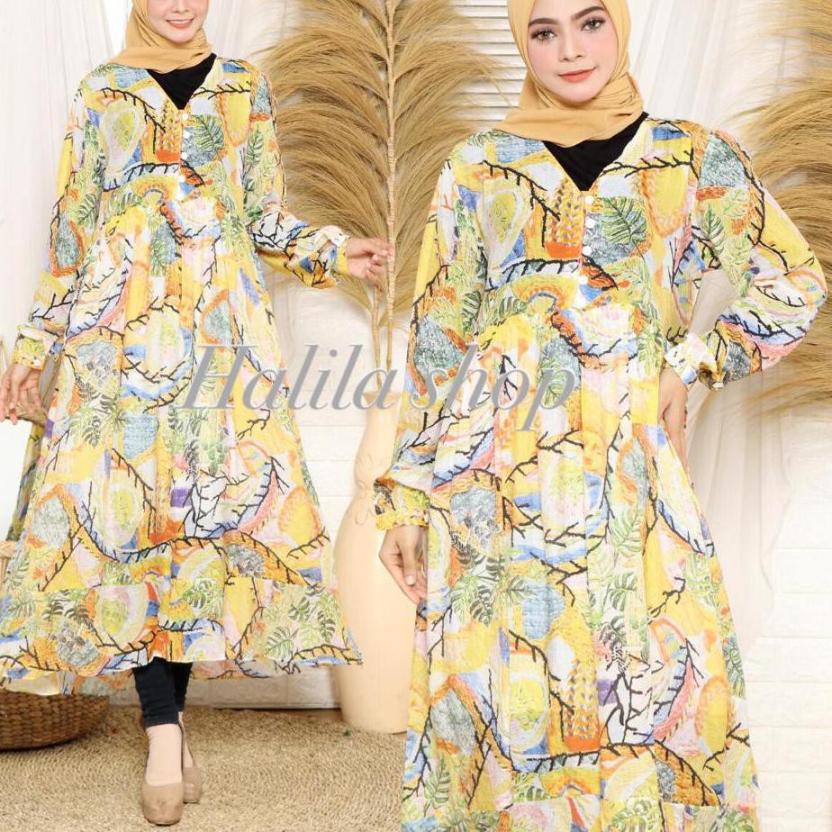 New Arrival  LONG TUNIK V-NECK Zara /TUNIK BANGKOK / TUNIK FLOWER NAGITA ZARA TERBARU | TUNIK FLORAL