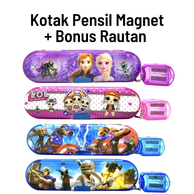 

Tokorara.id At-799 (Rautan gantung) Kotak pencil anak sekolah Kotak pensil magnet rautan gantung