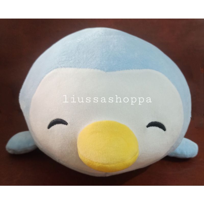 Boneka Miniso - Cylindrical Penguin Plush Toy