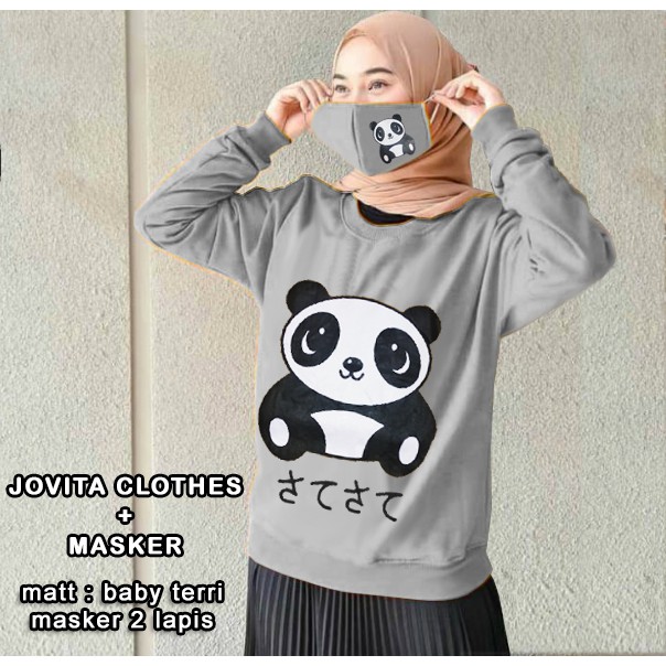 Jovita Clothes + Masker - Logo Smile (LS) - Ukuran XL-XXL - Matt Baby Terri