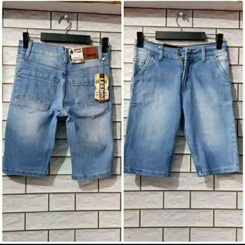 CELANA PENDEK PRIA JEANS STREACH/MELAR 27-38