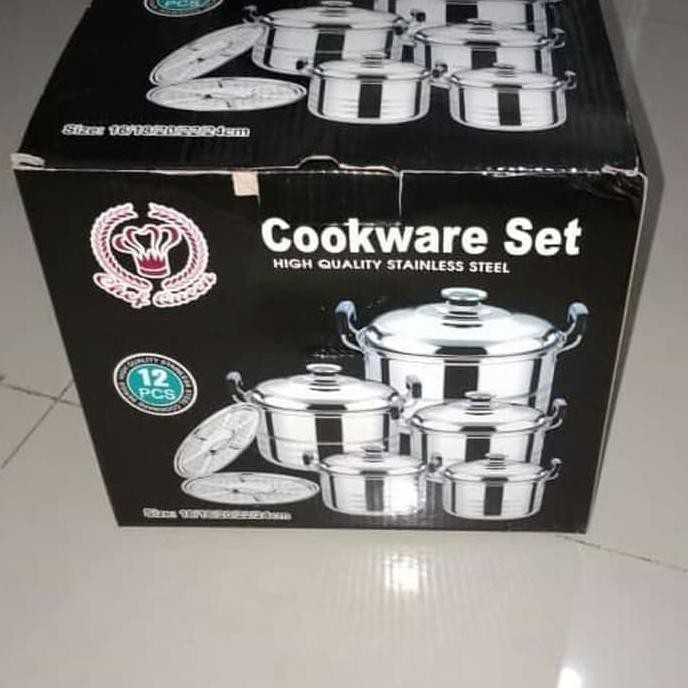 Panci Kukus / Panci Set Isi 12 Pcs / Panci Serbaguna / Multifungsi Funan.Digitalife