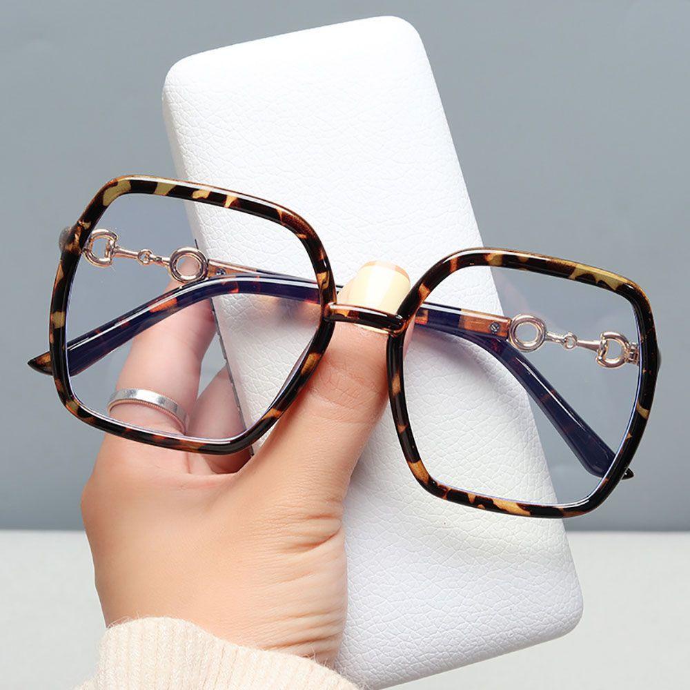 Mxbeauty Square Spectacles Fashion Retro Wanita Anti Blue Light Pria Kacamata Komputer Kaca Mata Optik