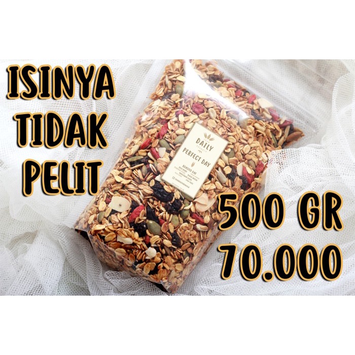 

Jual Granola Roasted 500 Gr (Mix Seed & Goji Berry & Raisins) By Ydg - Oat - Less Sugar