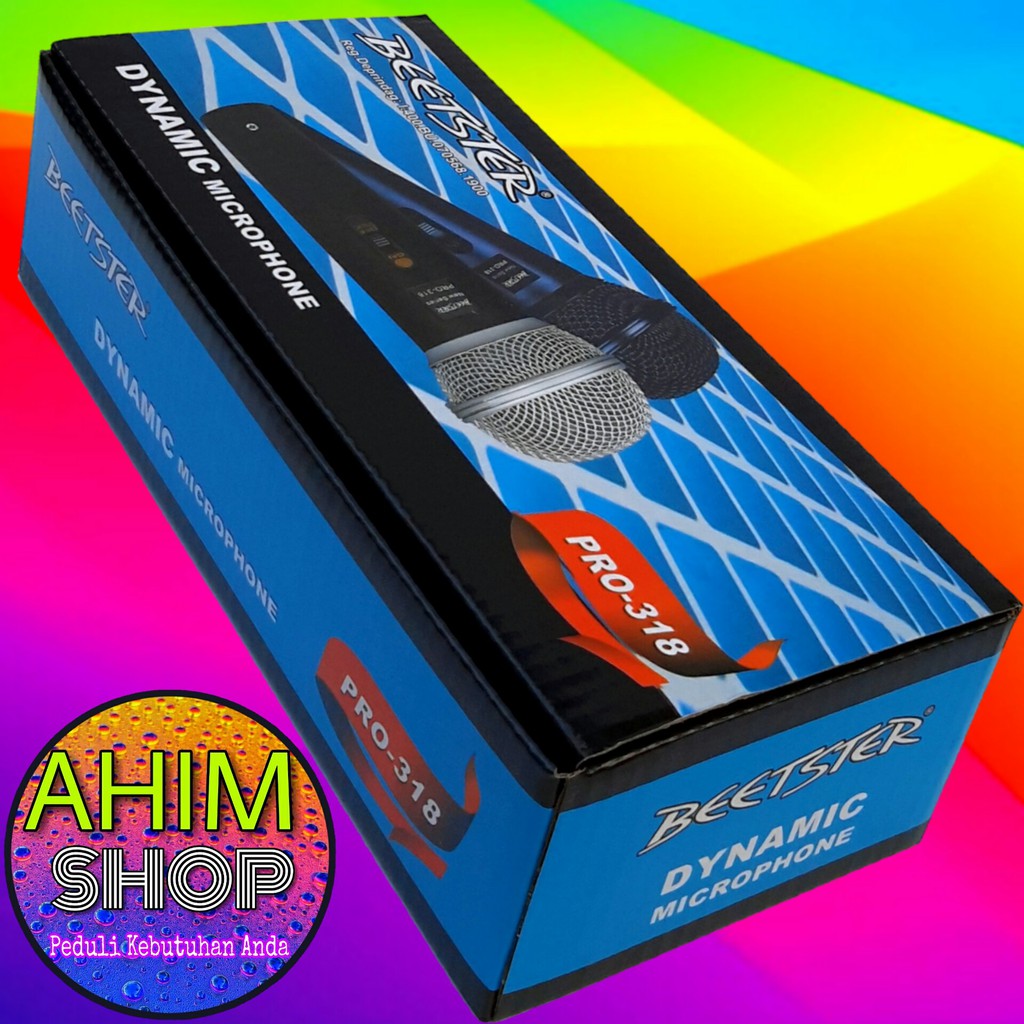 Beetster® New Series PRO-318 Dynamic Microphone Mic Kabel 403cm + Switch ON/OFF Beetster-6
