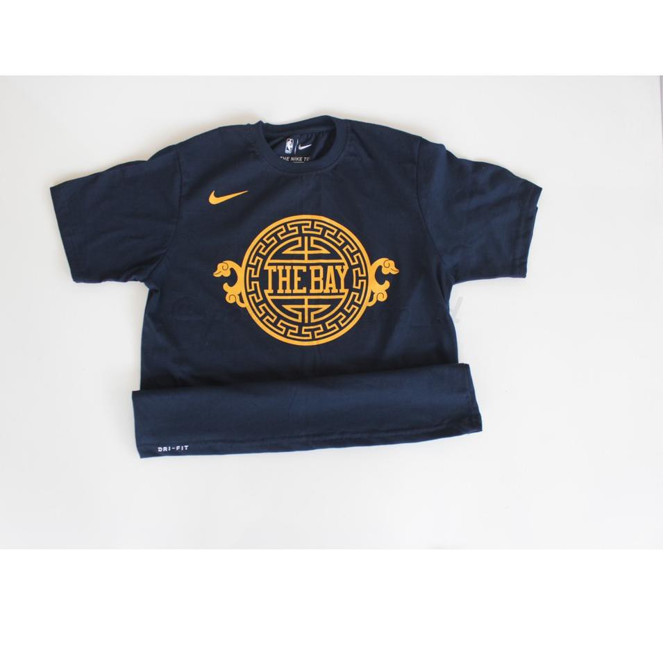 *jman now# Tshirt Kaos NIKE NBA Basket Golden State Warriors THE BAY LOGO Navy ※