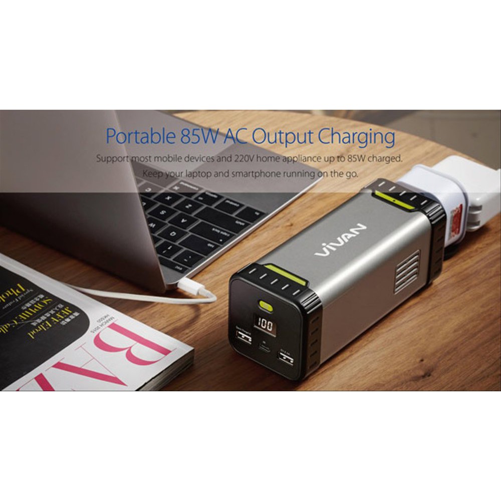 Vivan MF20 20800mAh 3A Output Powerbank QC 3.0 Black