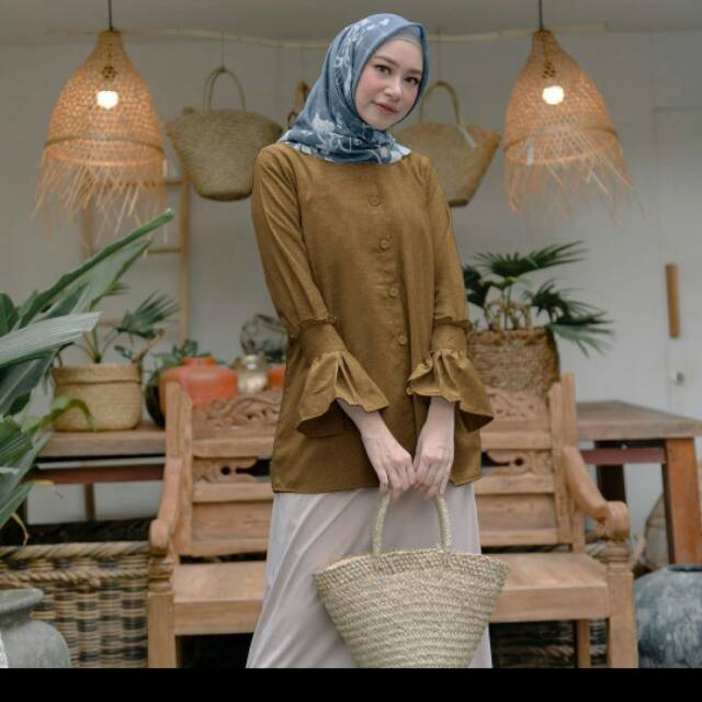 Doris Blouse Vanilla Hijab