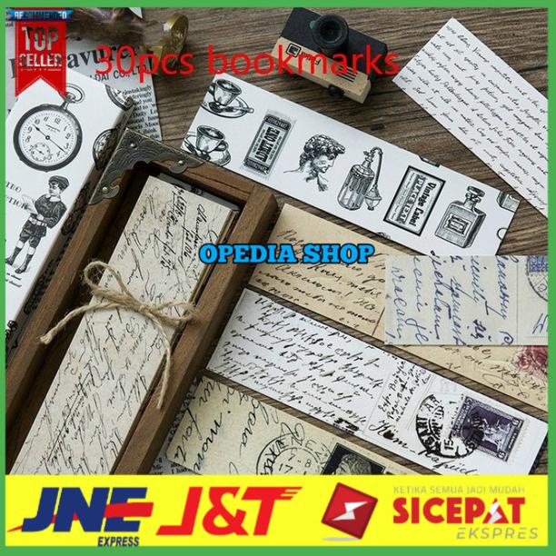 

*OS* 30pcs / Kotak Pembatas Buku Gaya Eropa Untuk Alat Tulis Sekolah