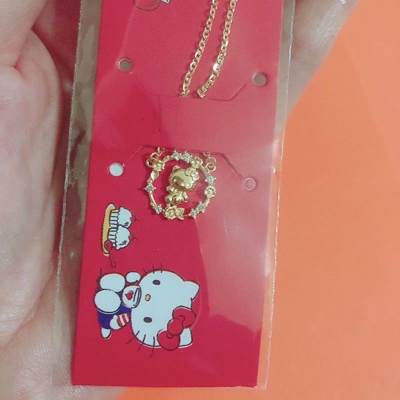 Kalung hello kitty 1 badan bulat mata UBS 700 16K