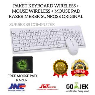 PAKET KEY   BOARD WIRELESS + MOUSE WIRELESS MEREK SUNROSE T80