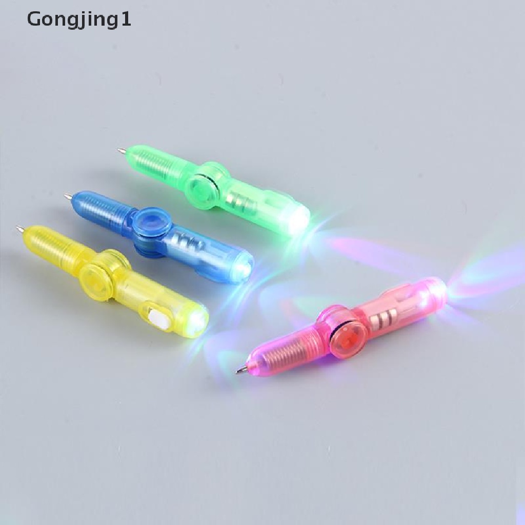 Gongjing1 Pulpen Fidget Spinner Gyro Dengan Lampu Led Untuk Kantor