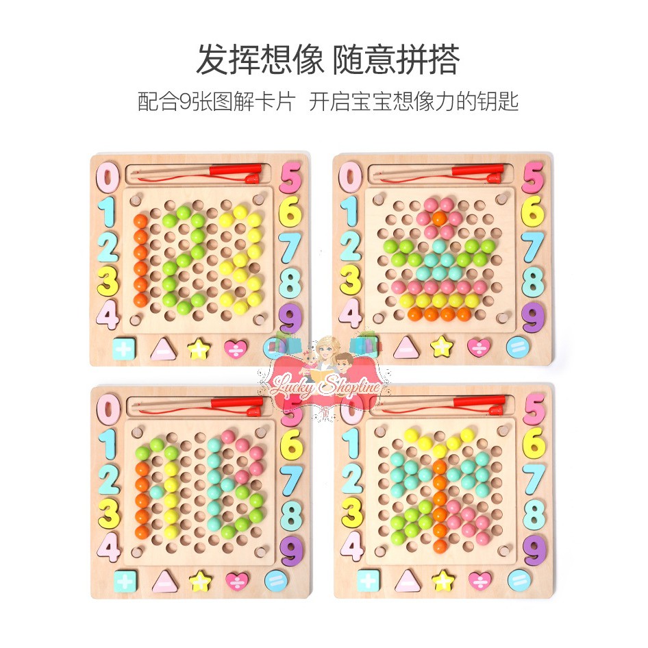 [BIG SALE] Multi function bead holders - mainan edukasi anak - mainan motorik anak