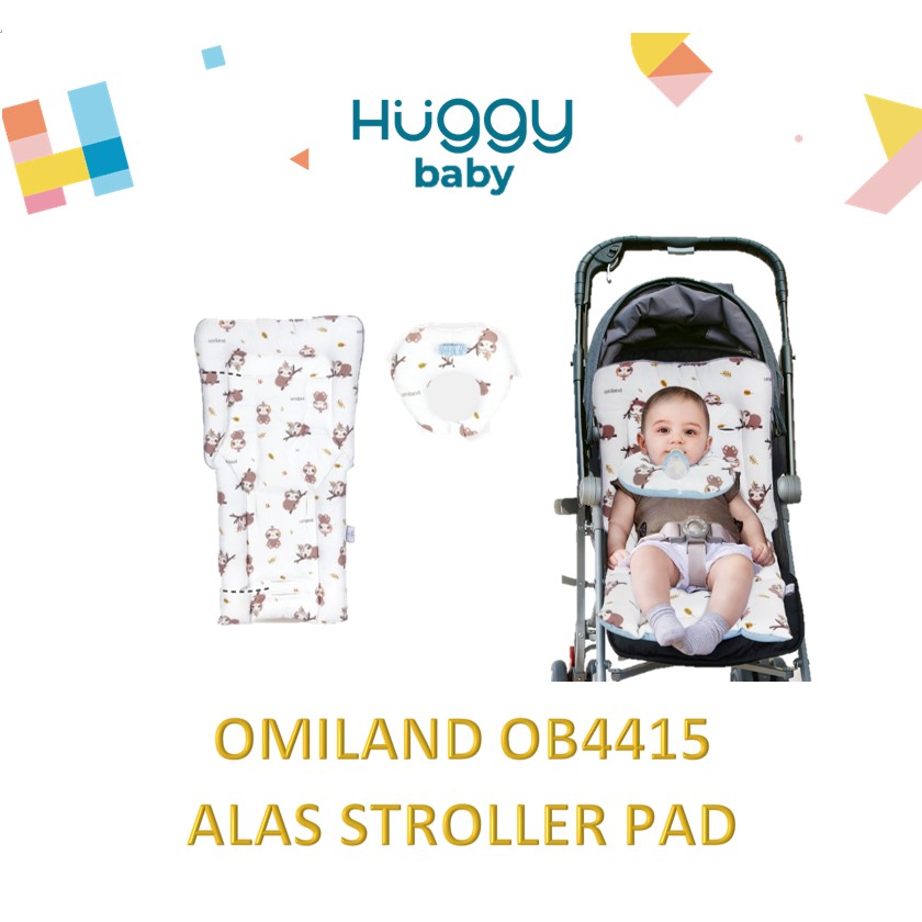 Omiland OB4415 Alas Stroller Pad dan Bantal Dot SLOTH Series