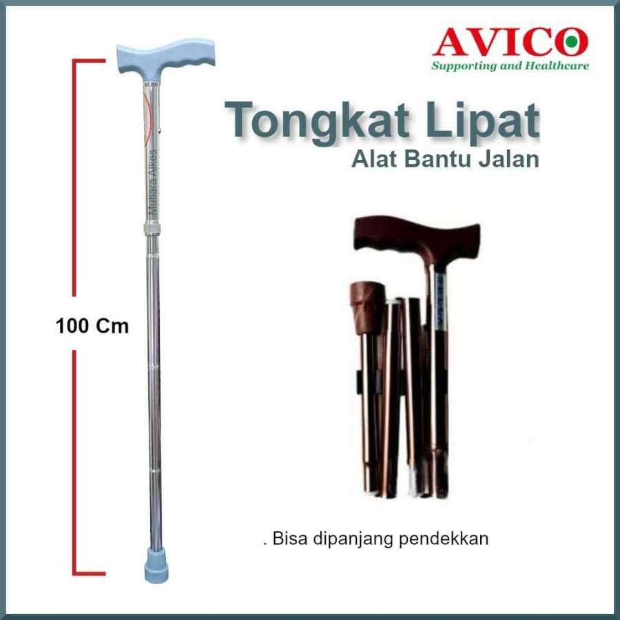 AVICO Tongkat Lipat / Alat Bantu Jalan / Kaki Satu