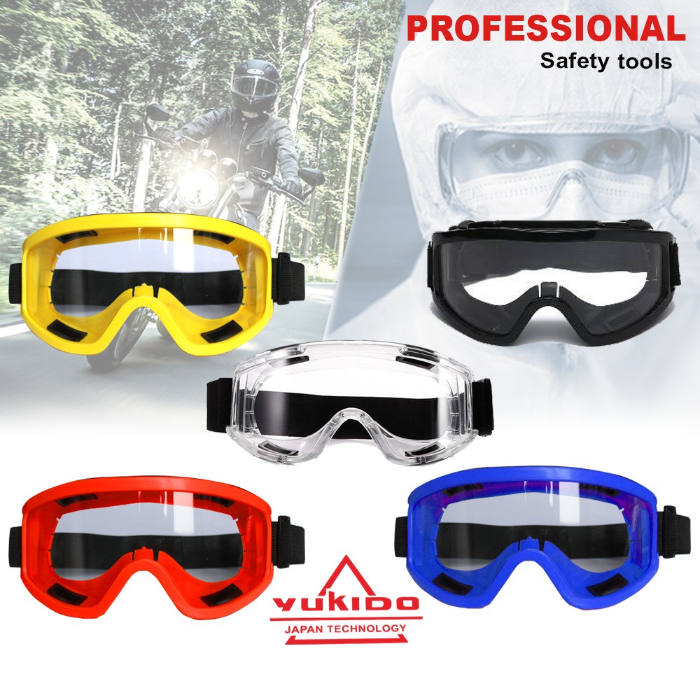 TERMURAH !!! Kacamata Goggles Ski Tactical Helm Motor Pelindung Mata Lensa Wide UV Cross Trail Downhill Airsoft KACAMATA MOTOCROSS SAFETY