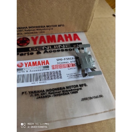 JBM, Plat Penahan Cakram depan Mio Jupiter MX Support Pad Mio Jupiter MX Per Cakram Seng Cakram