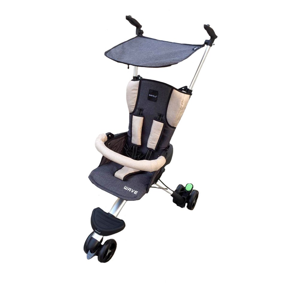 HARGA PROMO Kereta Dorong Bayi Stroller BabyElle S300 Wave Dark Grey