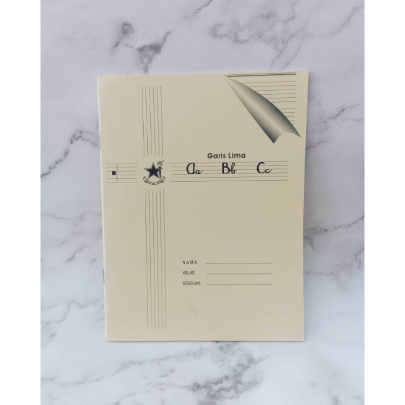 

Buku Tulis Garis Lima / Buku huruf sambung, Buku Belajar Menulis Anak