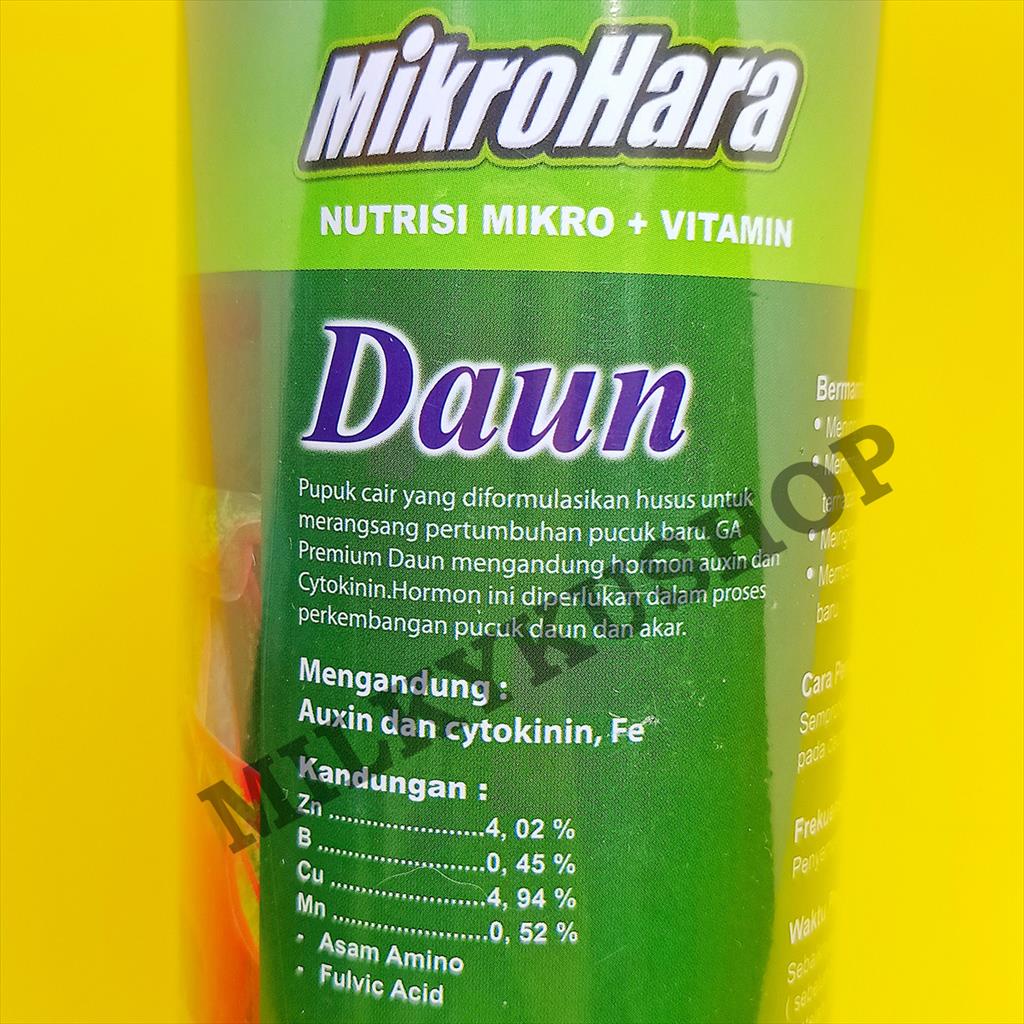 PUPUK CAIR MIKROHARA DAUN  500 ML