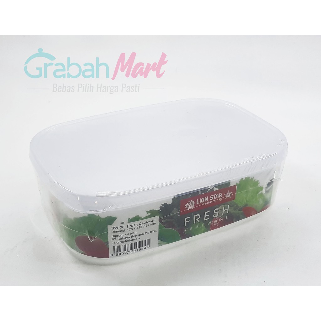 KOTAK MAKAN FRESH SEALWARE TRANSPARAN (730 ML) - LION STAR SW 26