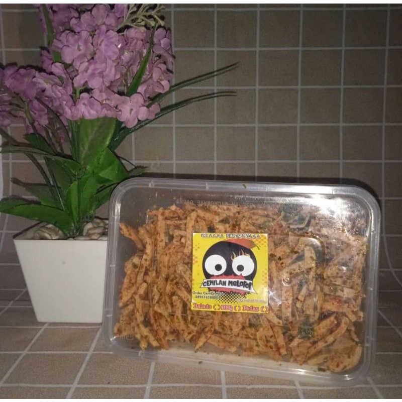 

stik basreng kemasan box Pedas 200 gram