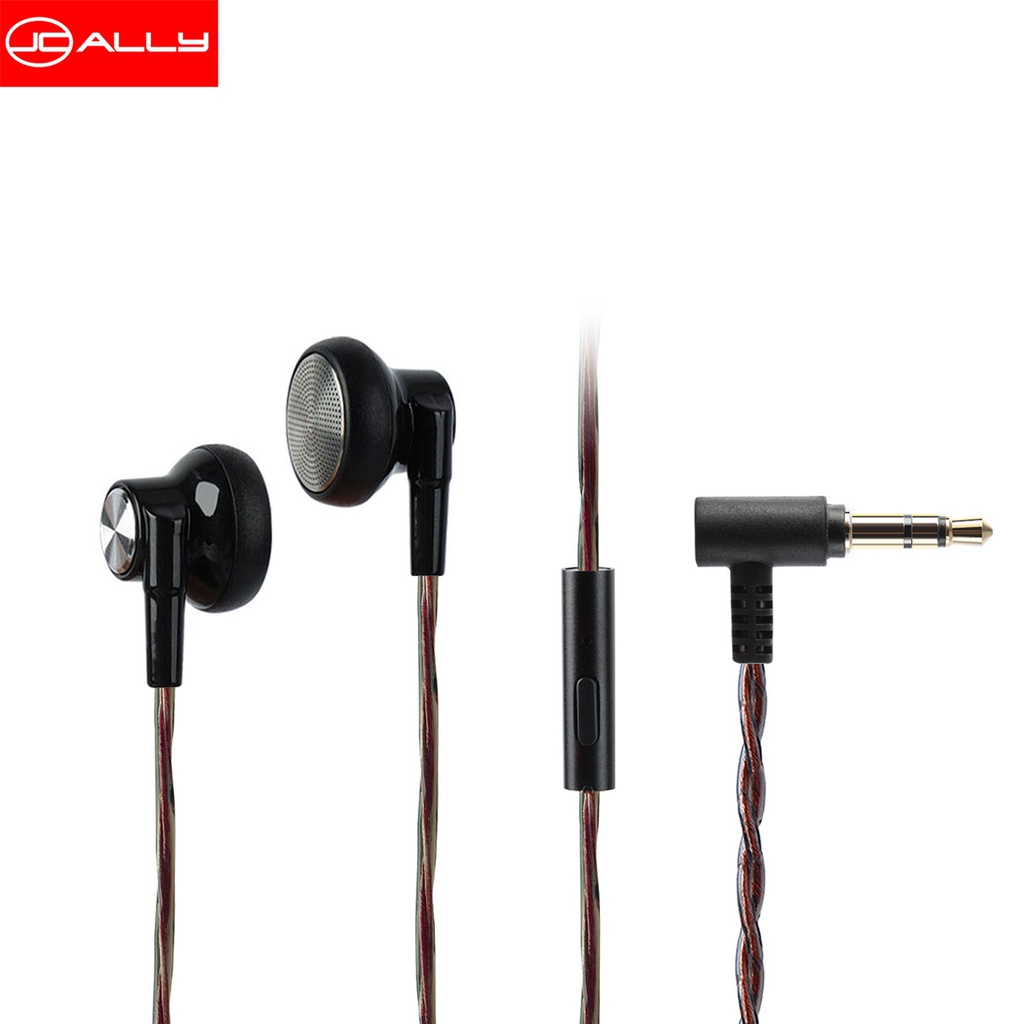 JCALLY EP01 Vocals Flat head earphone Dynamic earbuds with OFC 3.5mm cable