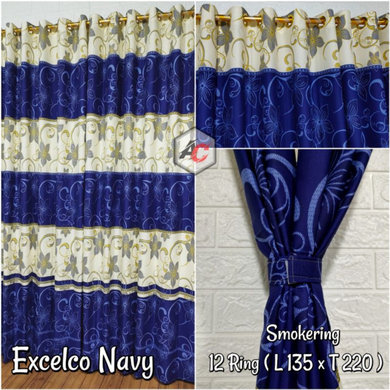 gorden smokering 12 warna biru gelap navy