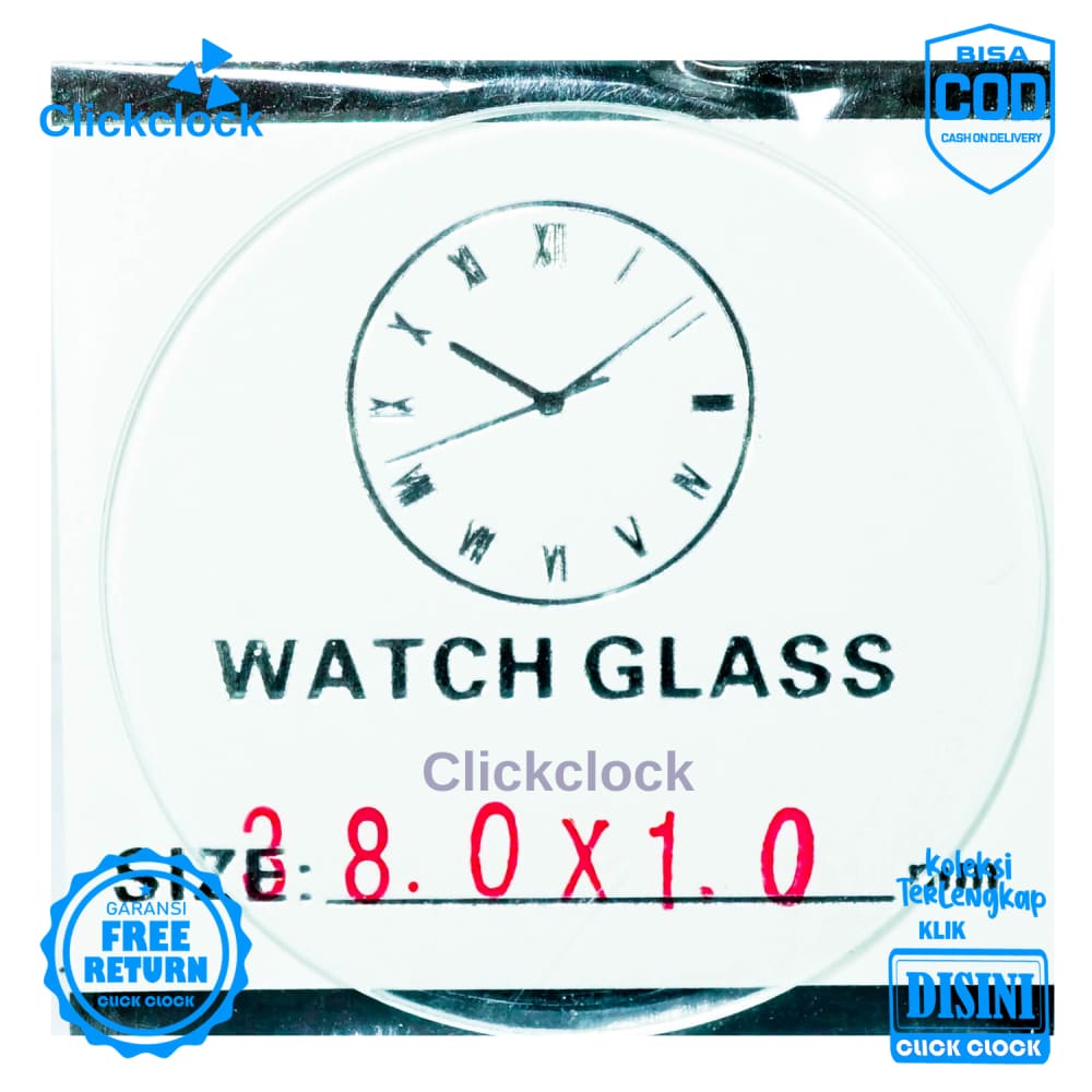 Kaca Jam Kaca Bahan Watch Glass PNC-380 Bagus 3,8 cm