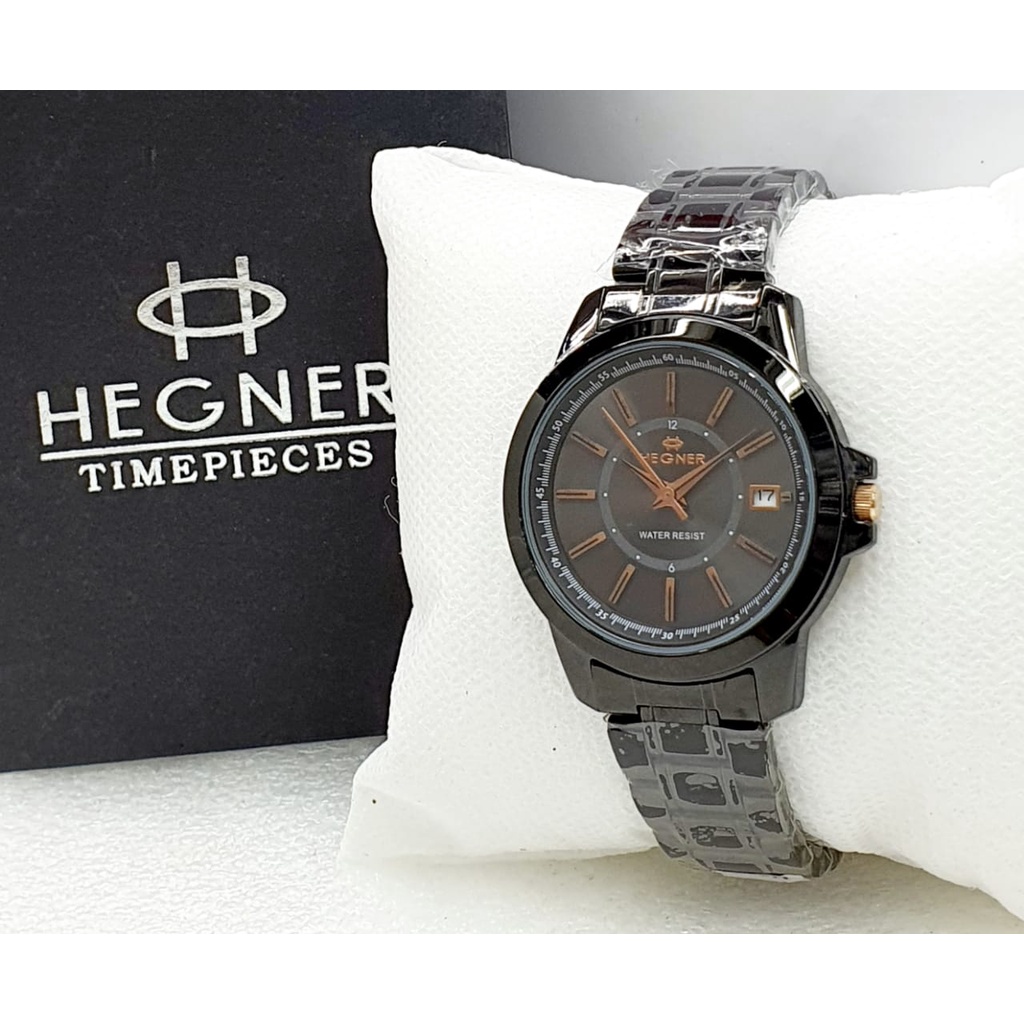 Jam Tangan Hegner 1250 Silver Kualitas Original Garansi