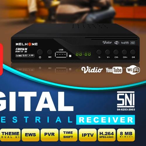 ♕ Set Top Box Tv Digital Welhome DVB T2 EWS / set top box dvb t2 / set box tv digital / box tv digit