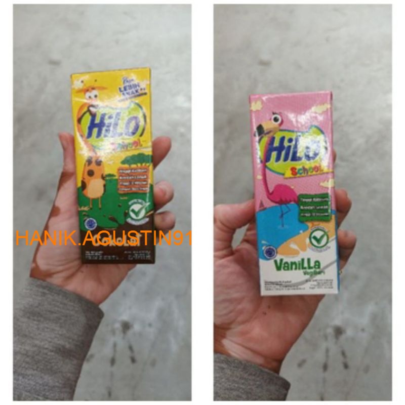 

Hilo School susu UHT Vanila Cokelat 200Ml