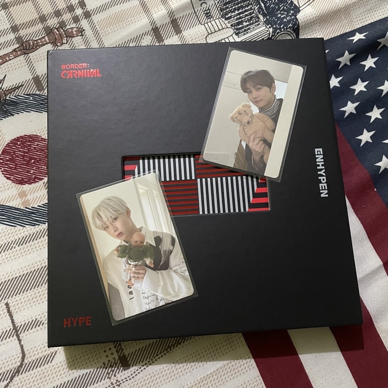 [BOOKED] ALBUM ENHYPEN BORDER CARNIVAL FULLSET UNSEALED HYPE VERSION PHOTOCARD PC JUNGWON SUNOO BONE