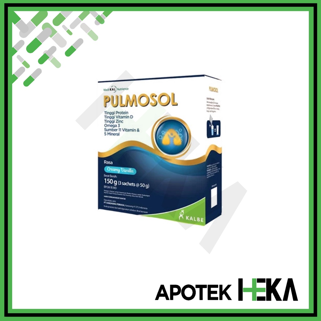 Pulmosol Vanila 150 gram - Nutrisi Kesehatan Pernapasan (SEMARANG)