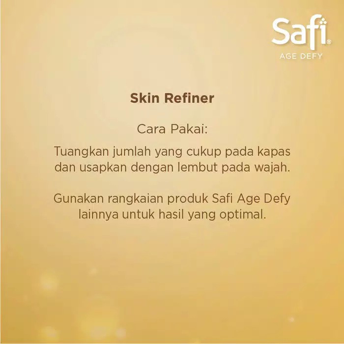 ❣️Rakkistore99❣️ Safi Age Defy Skin Refiner 100ml (100% Original)